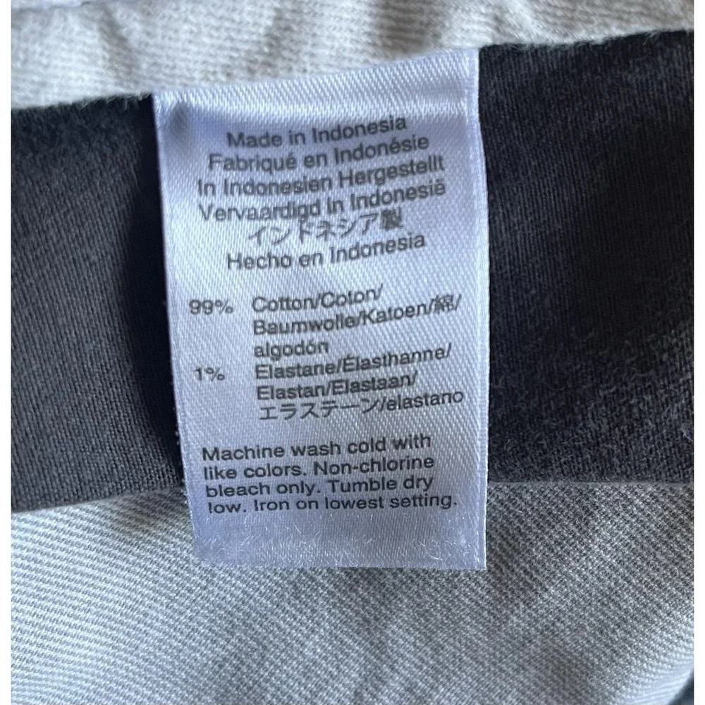 J. Crew 33x32 Men's Pants 484 Slim Fit Stretch Chinos Dk Gray‎ Onyx